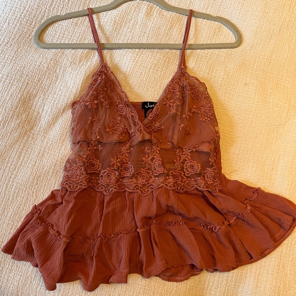 Pink Boho Top